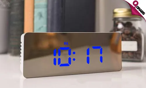 LED Mirror Alarm Clock!